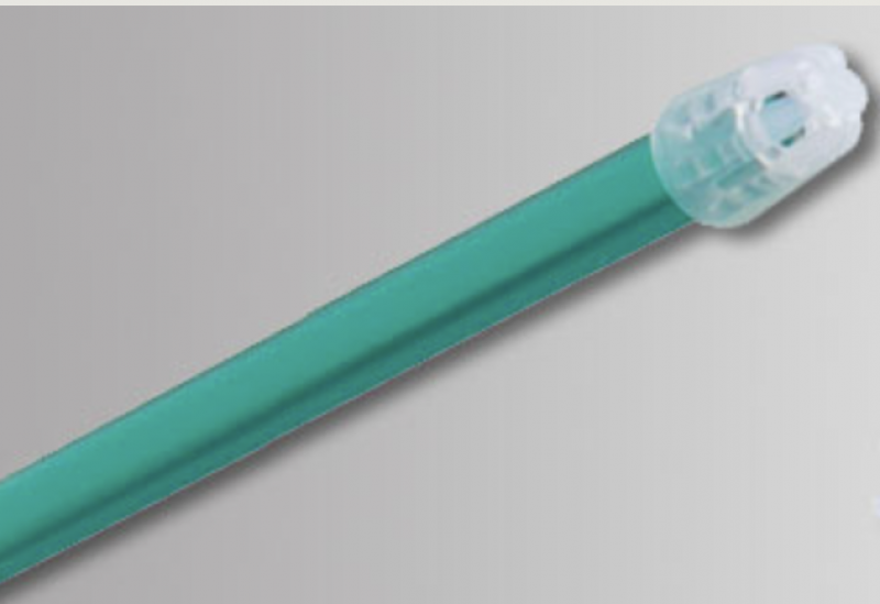 Speichelsauger (Ampri) mit abnehmbarem Filter in grün,transparent VPE 1000St (10Beutel a100St)